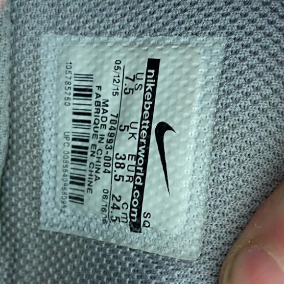 NIKE Air Max 1 Ultra Essentials Runnings Shoes Size 7.5 Black Fitness Cushioned - Picture 7 of 10